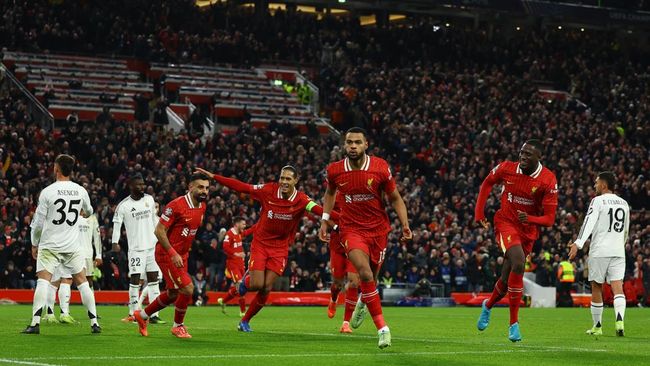 Klasemen Liga Champions: Liverpool Meroket, Madrid Terpuruk